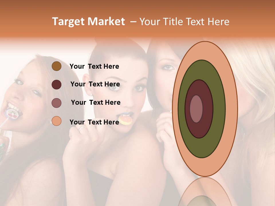 Junge Menschen Gruppe PowerPoint Template