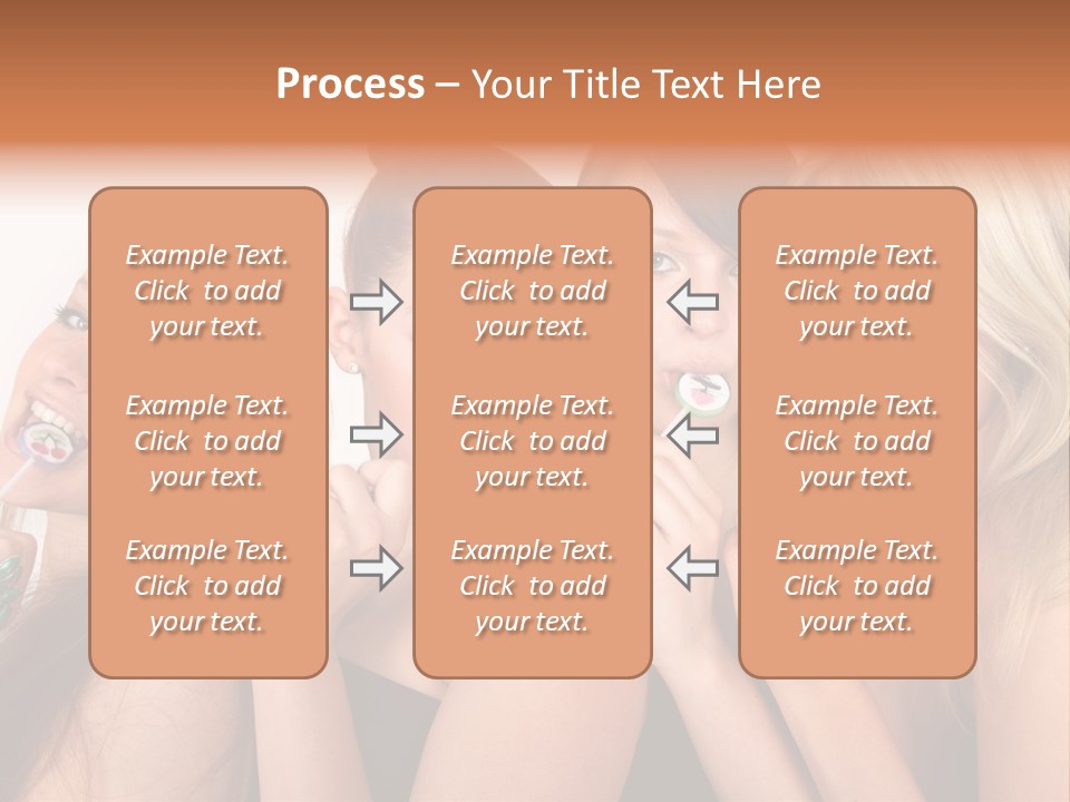 Junge Menschen Gruppe PowerPoint Template