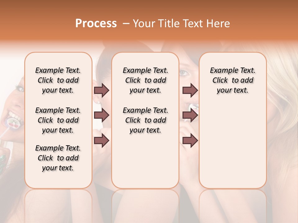 Junge Menschen Gruppe PowerPoint Template
