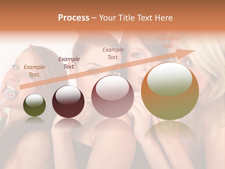 Junge Menschen Gruppe PowerPoint Template