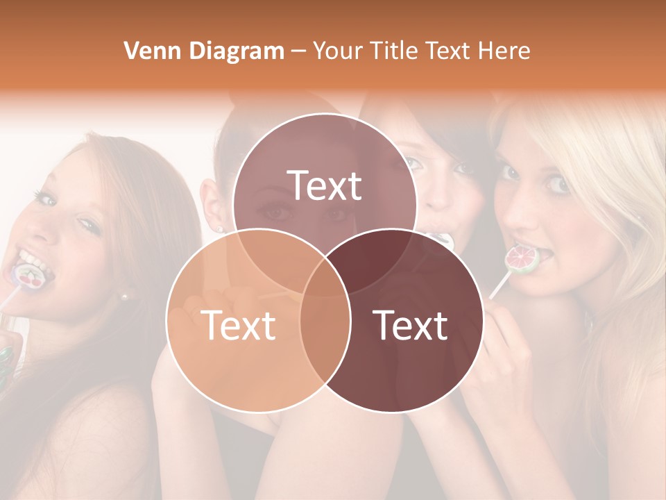 Junge Menschen Gruppe PowerPoint Template