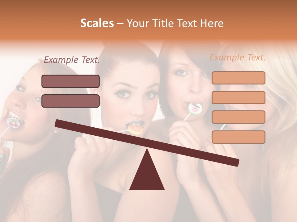 Junge Menschen Gruppe PowerPoint Template
