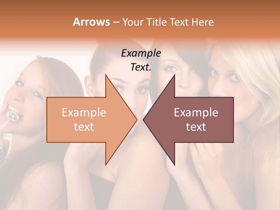 Junge Menschen Gruppe PowerPoint Template