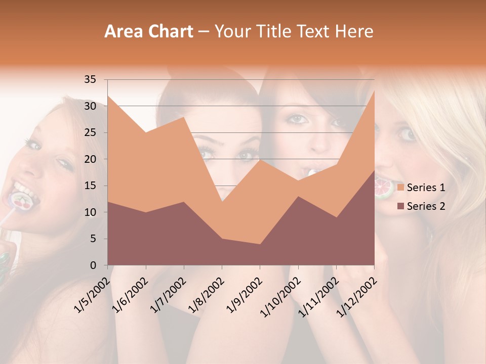 Junge Menschen Gruppe PowerPoint Template