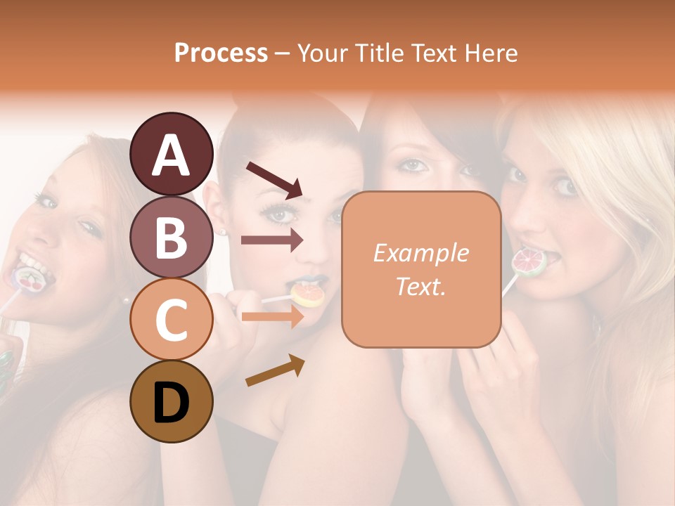 Junge Menschen Gruppe PowerPoint Template