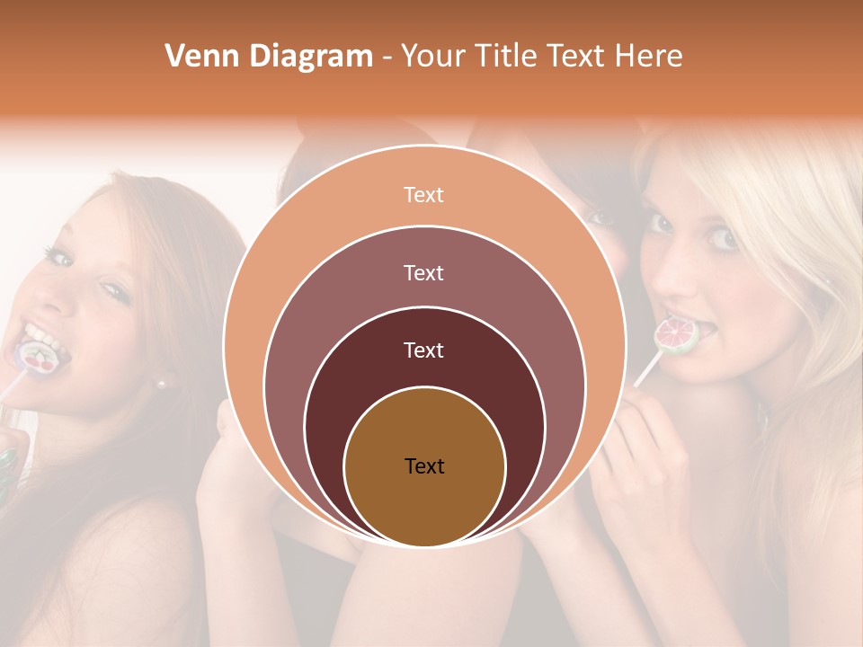 Junge Menschen Gruppe PowerPoint Template