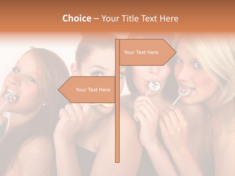 Junge Menschen Gruppe PowerPoint Template