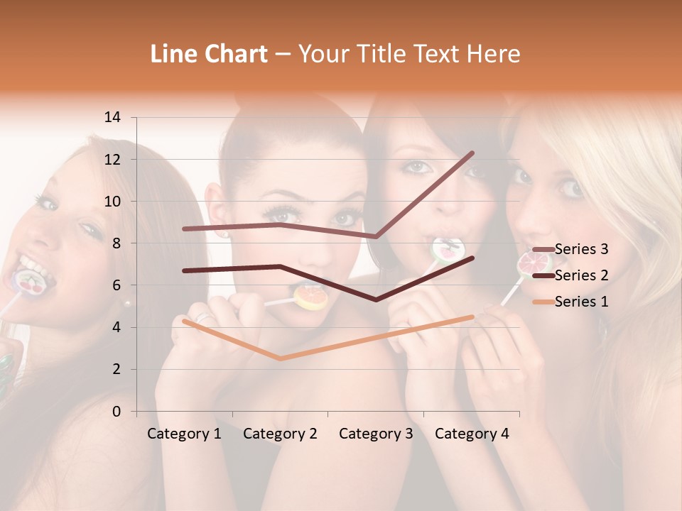 Junge Menschen Gruppe PowerPoint Template