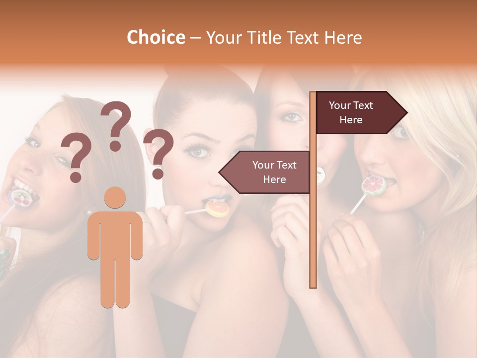 Junge Menschen Gruppe PowerPoint Template