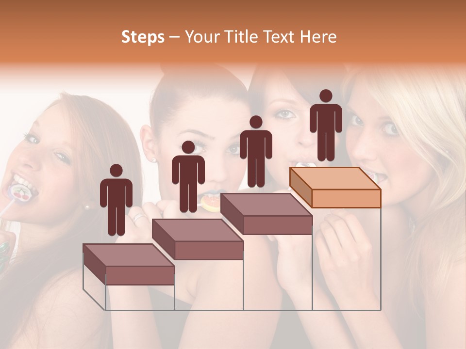 Junge Menschen Gruppe PowerPoint Template