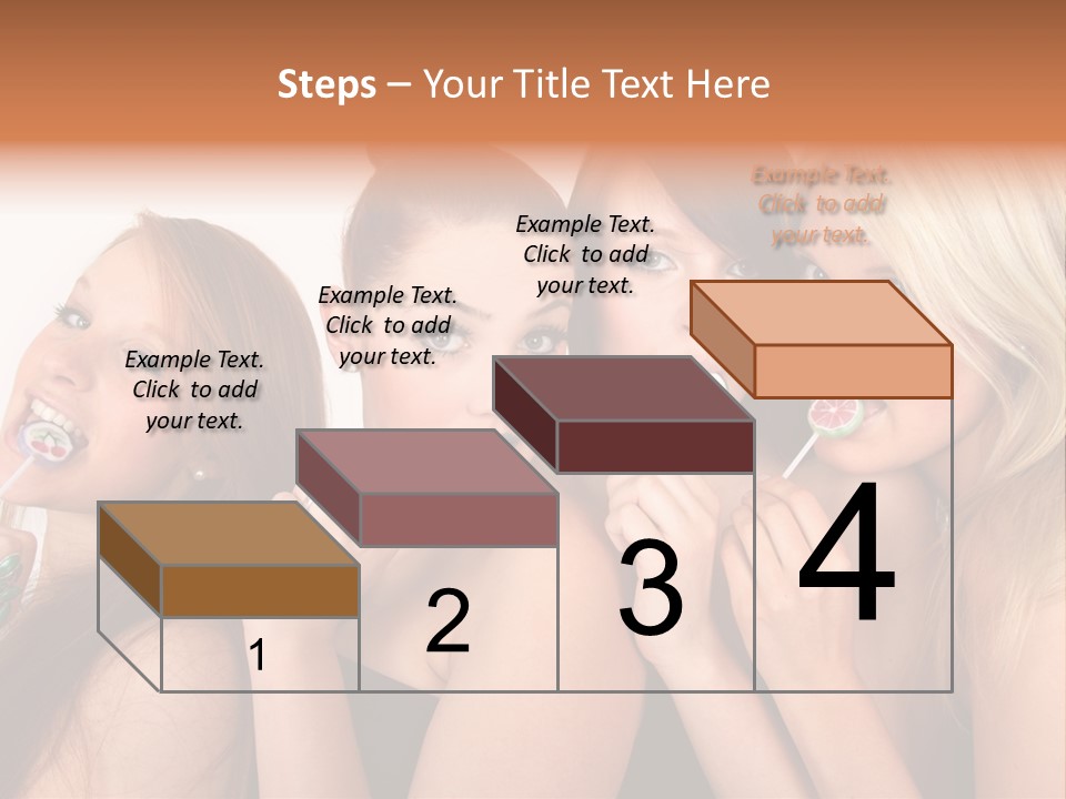 Junge Menschen Gruppe PowerPoint Template
