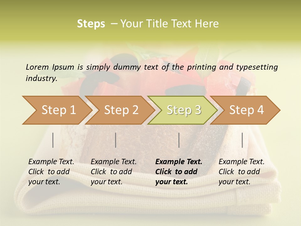 Nourriture Nutrition Olives PowerPoint Template