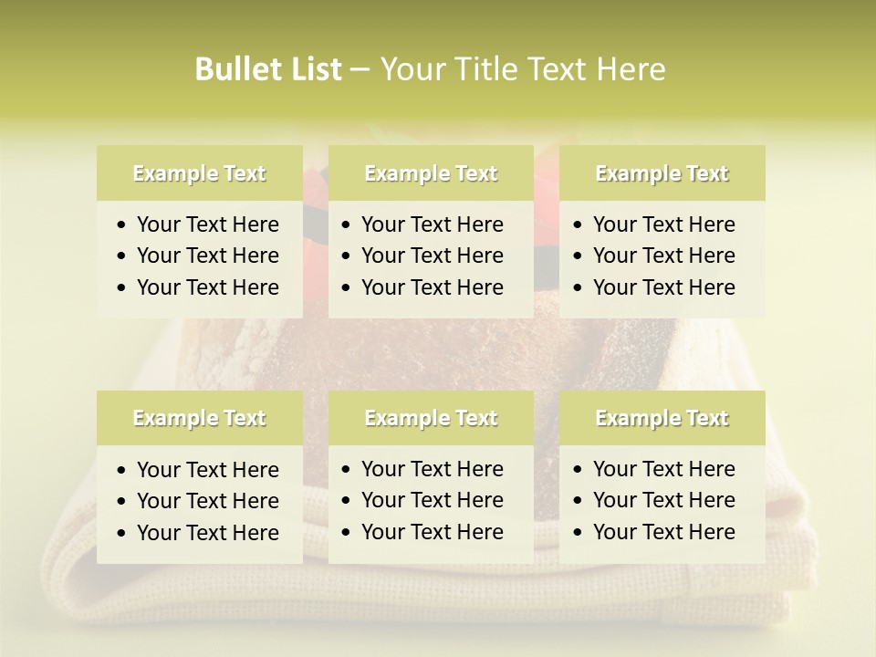 Nourriture Nutrition Olives PowerPoint Template