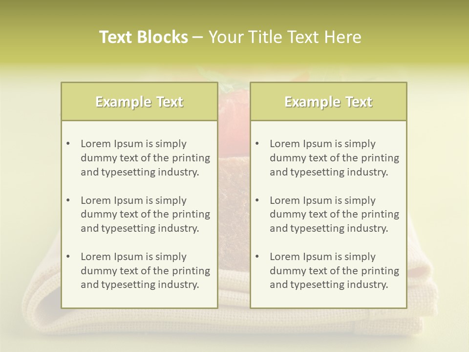 Nourriture Nutrition Olives PowerPoint Template
