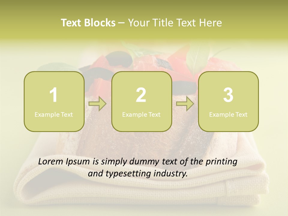 Nourriture Nutrition Olives PowerPoint Template