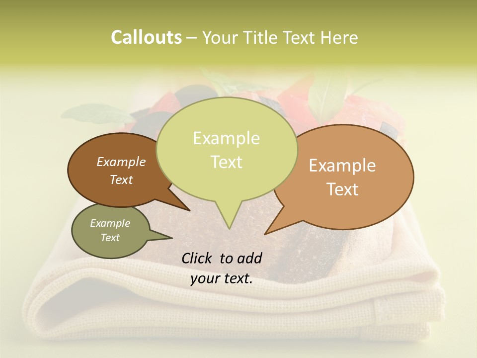 Nourriture Nutrition Olives PowerPoint Template