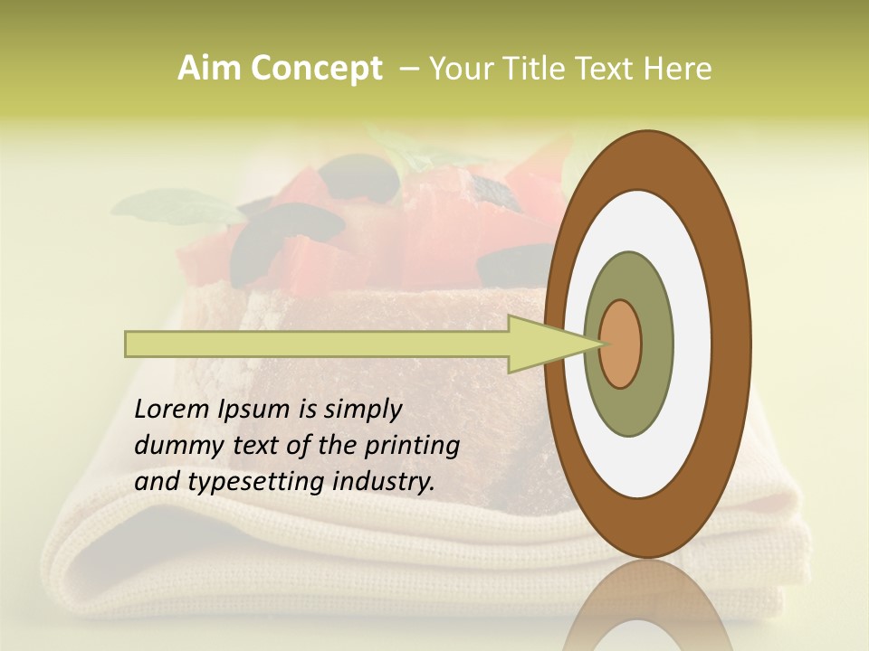 Nourriture Nutrition Olives PowerPoint Template