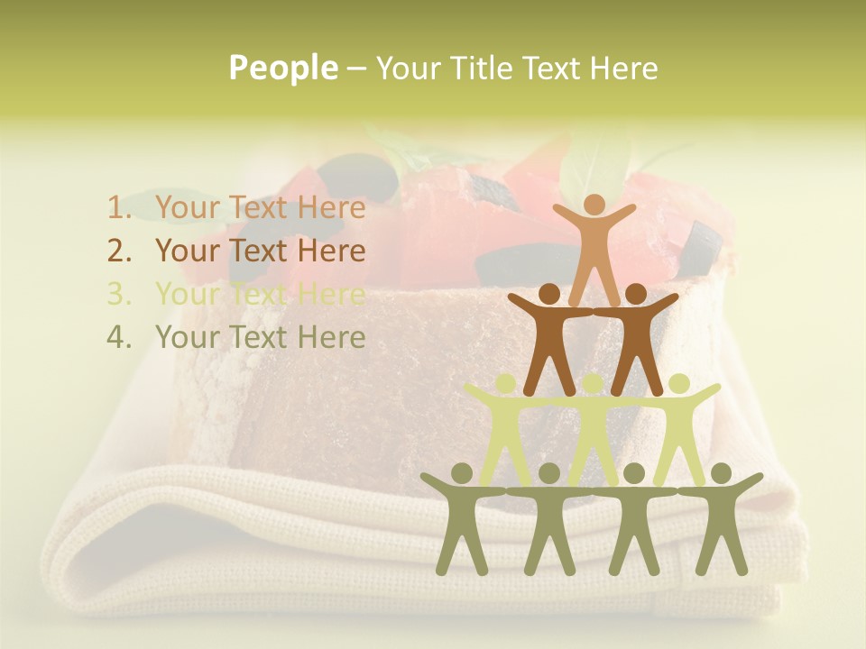 Nourriture Nutrition Olives PowerPoint Template