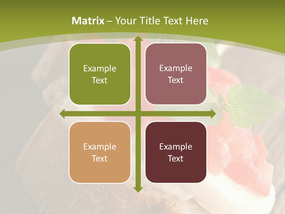 Amusebouche Nutrition Fromage PowerPoint Template