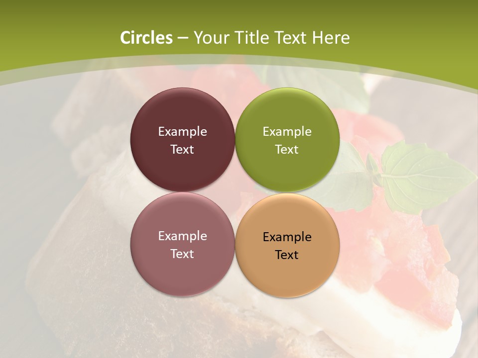 Amusebouche Nutrition Fromage PowerPoint Template