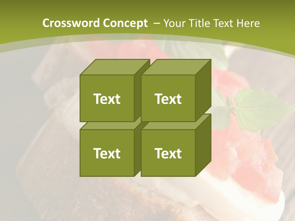 Amusebouche Nutrition Fromage PowerPoint Template