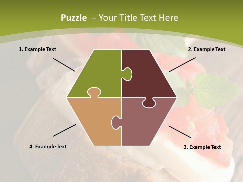 Amusebouche Nutrition Fromage PowerPoint Template