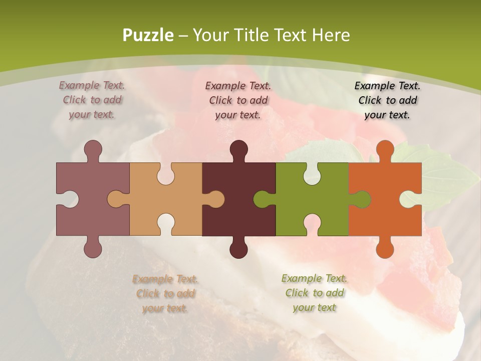 Amusebouche Nutrition Fromage PowerPoint Template