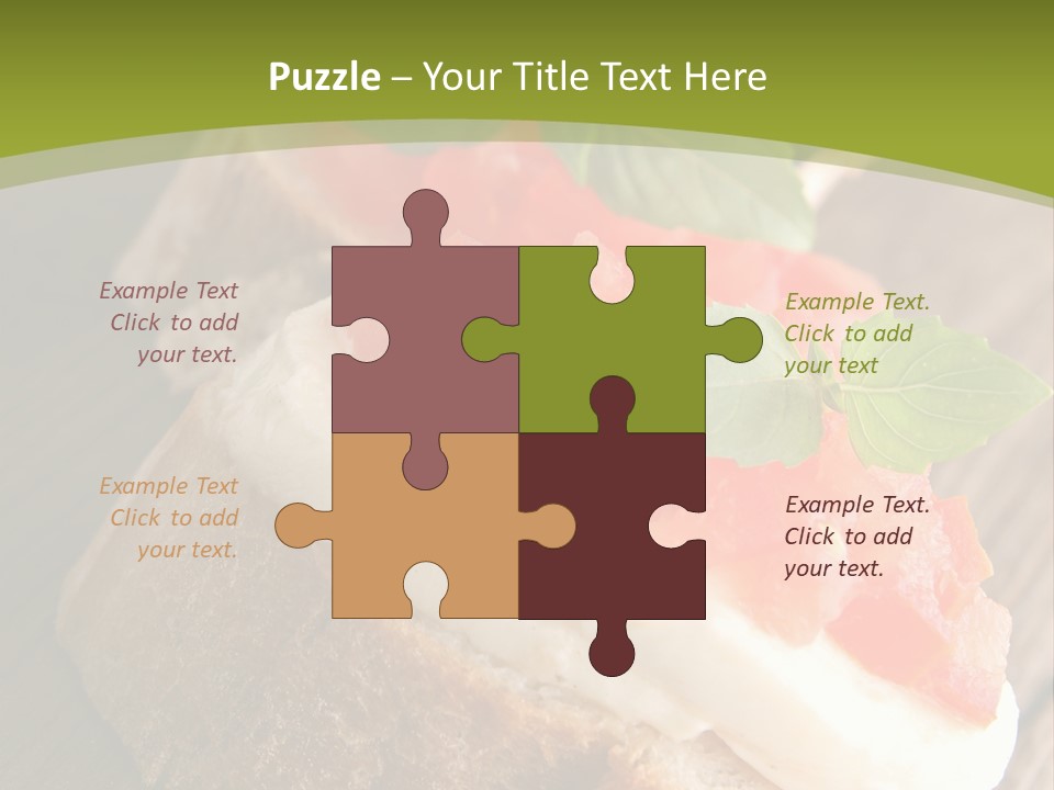 Amusebouche Nutrition Fromage PowerPoint Template