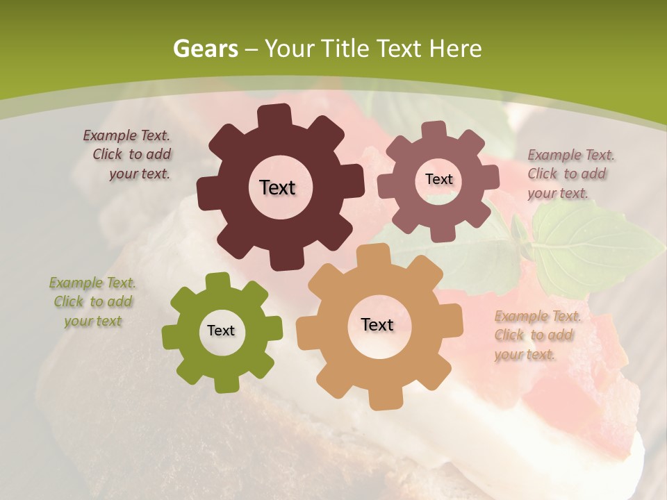 Amusebouche Nutrition Fromage PowerPoint Template