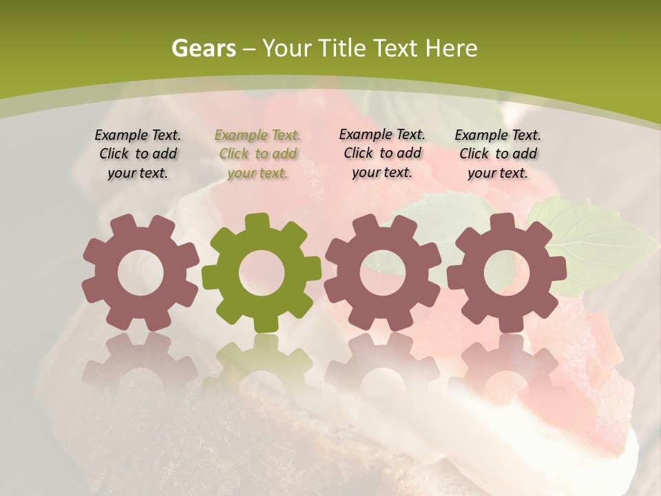 Amusebouche Nutrition Fromage PowerPoint Template