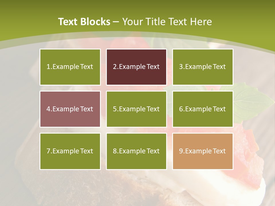 Amusebouche Nutrition Fromage PowerPoint Template