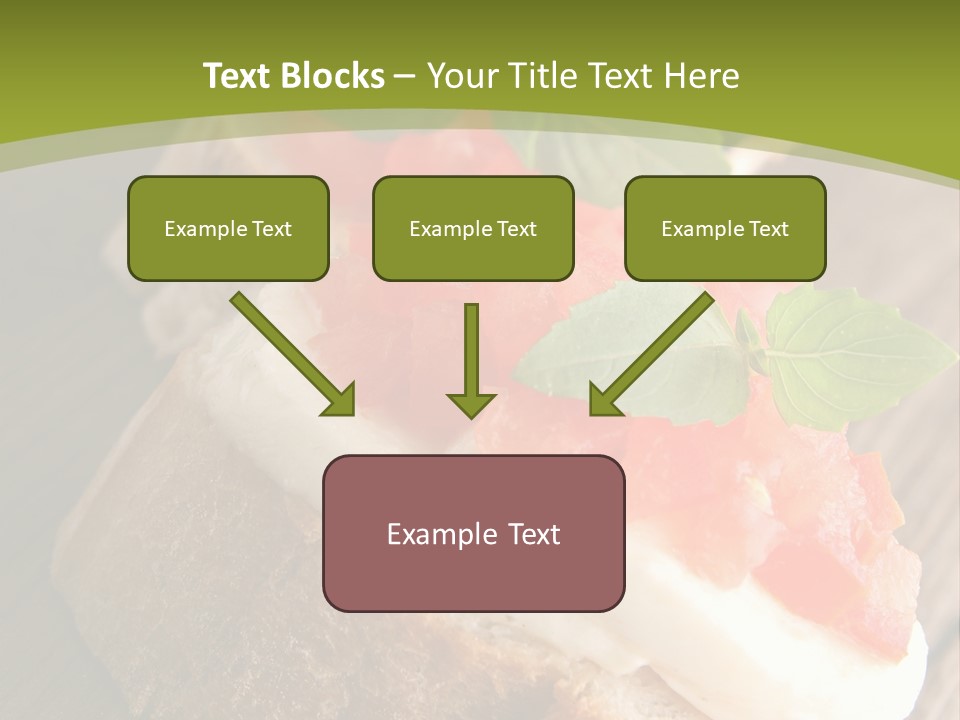 Amusebouche Nutrition Fromage PowerPoint Template