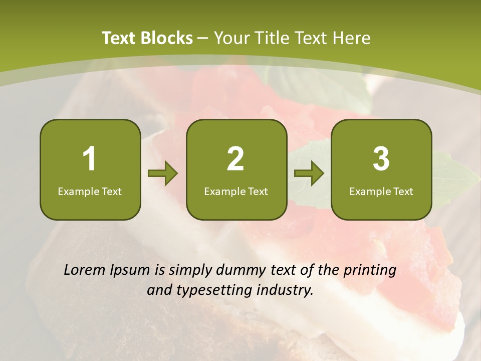 Amusebouche Nutrition Fromage PowerPoint Template