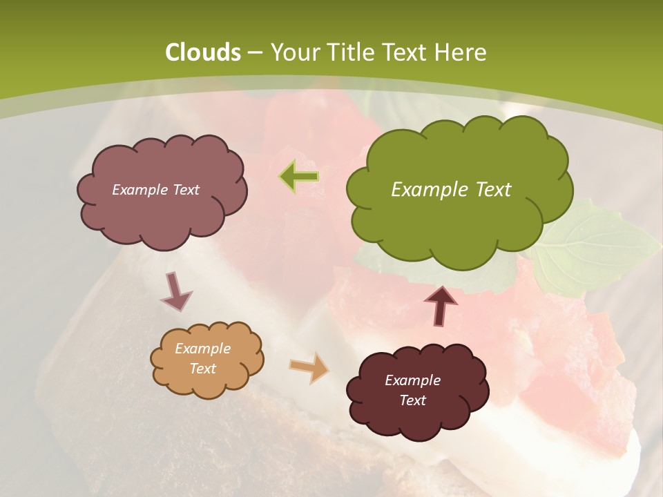 Amusebouche Nutrition Fromage PowerPoint Template