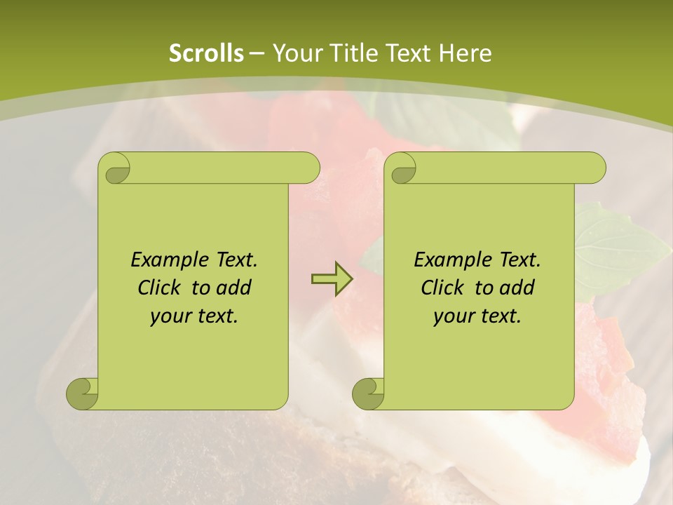 Amusebouche Nutrition Fromage PowerPoint Template
