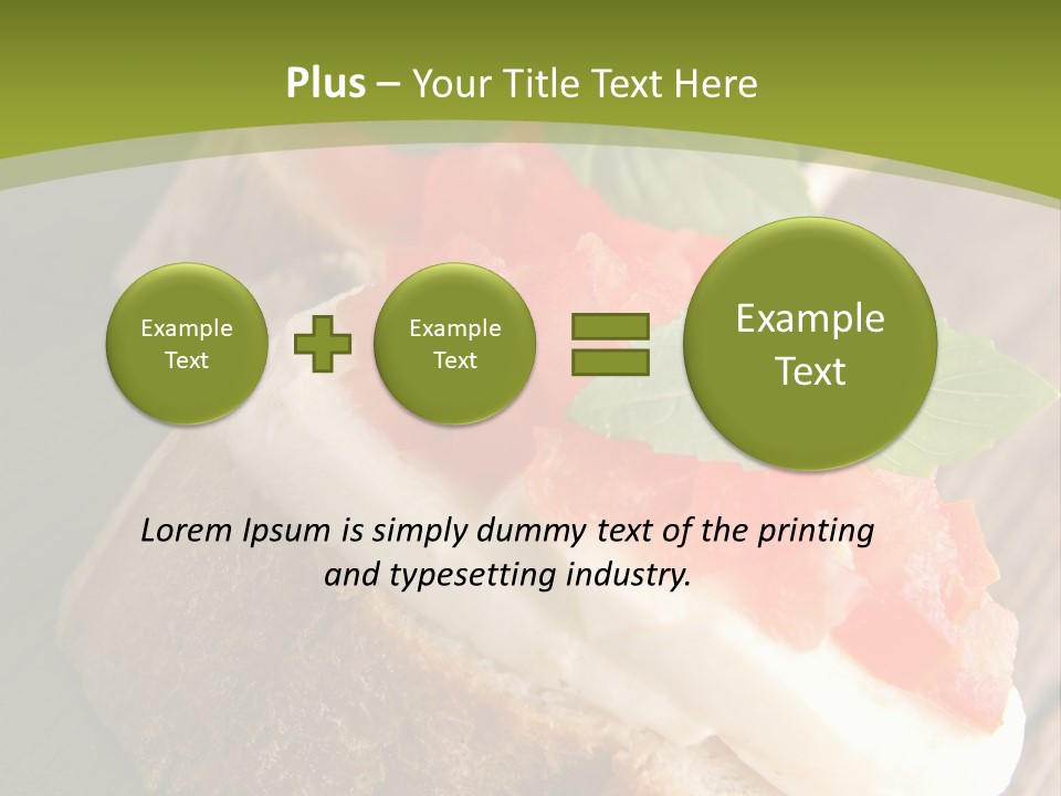 Amusebouche Nutrition Fromage PowerPoint Template