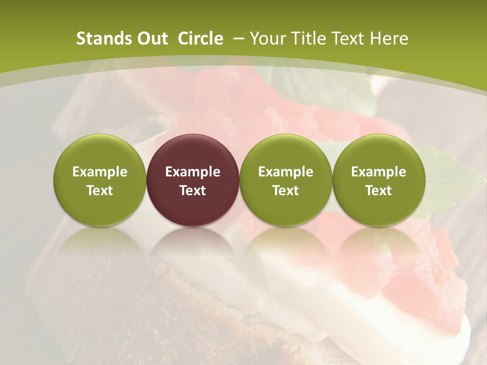 Amusebouche Nutrition Fromage PowerPoint Template