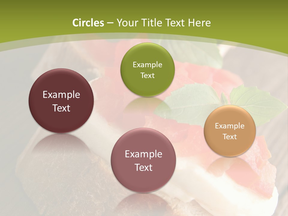 Amusebouche Nutrition Fromage PowerPoint Template