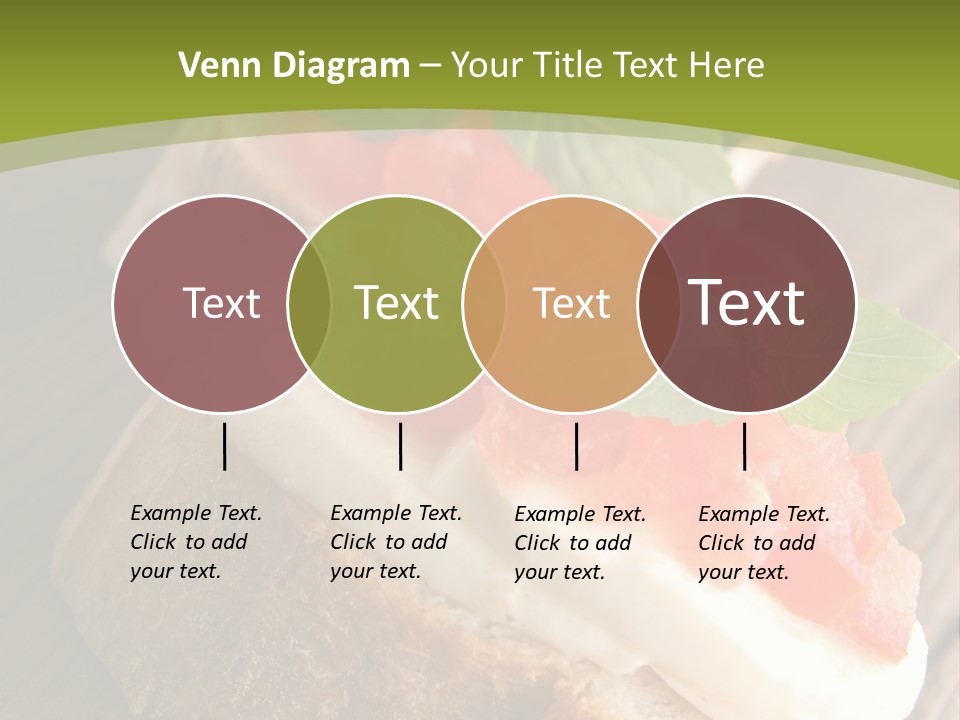 Amusebouche Nutrition Fromage PowerPoint Template