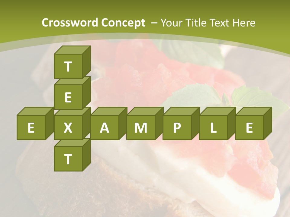 Amusebouche Nutrition Fromage PowerPoint Template