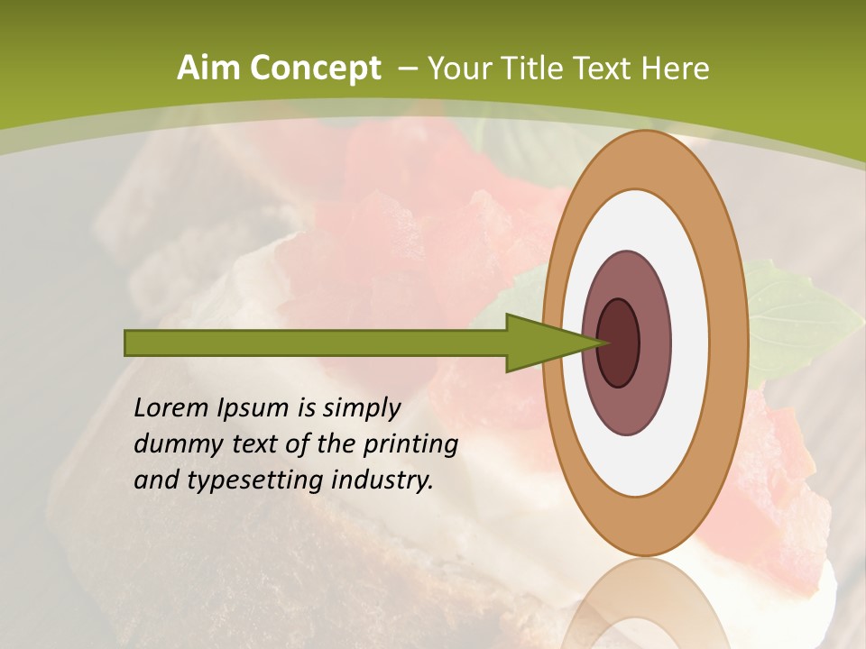 Amusebouche Nutrition Fromage PowerPoint Template