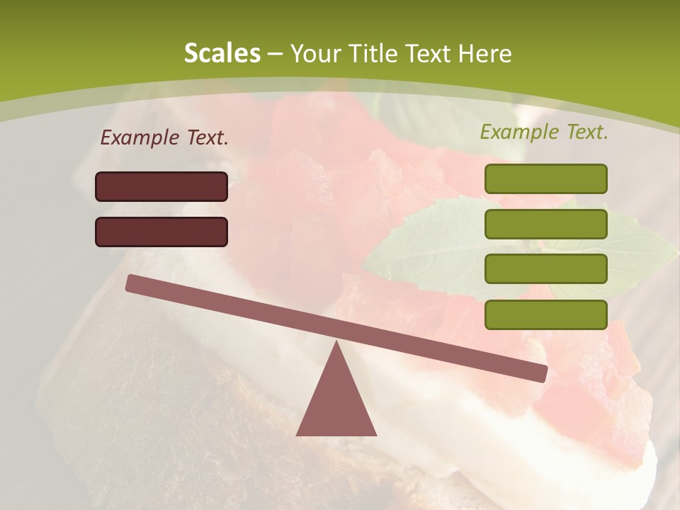 Amusebouche Nutrition Fromage PowerPoint Template