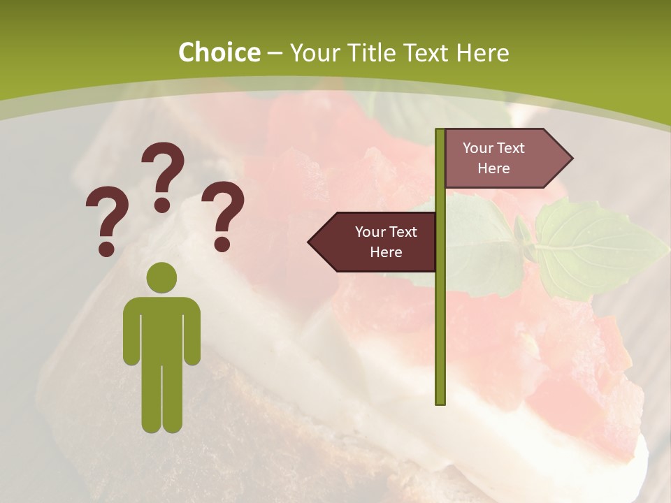 Amusebouche Nutrition Fromage PowerPoint Template