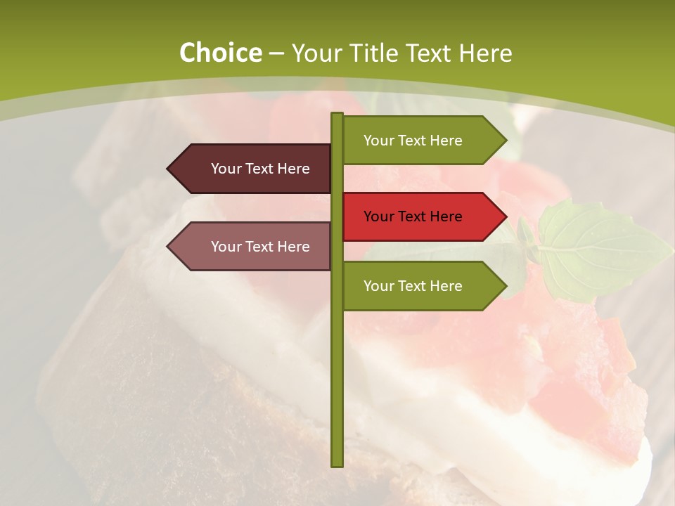 Amusebouche Nutrition Fromage PowerPoint Template