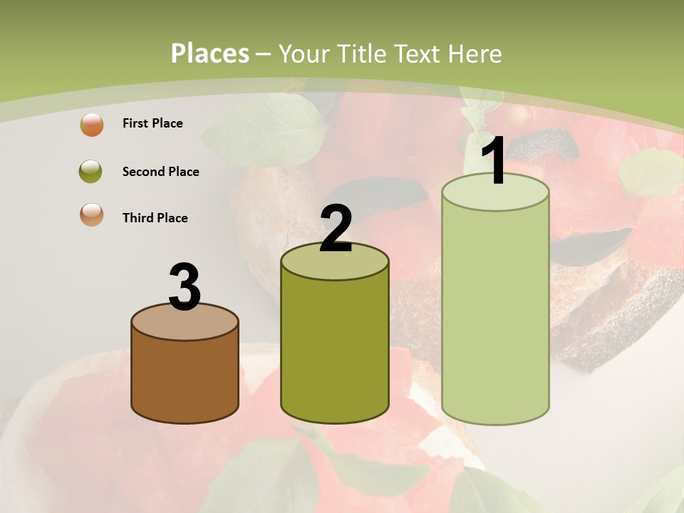 Bruschettas Fromage Mozzarella PowerPoint Template