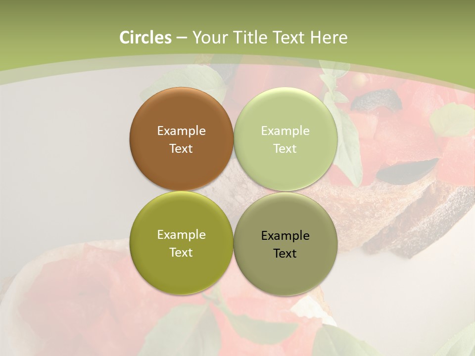 Bruschettas Fromage Mozzarella PowerPoint Template