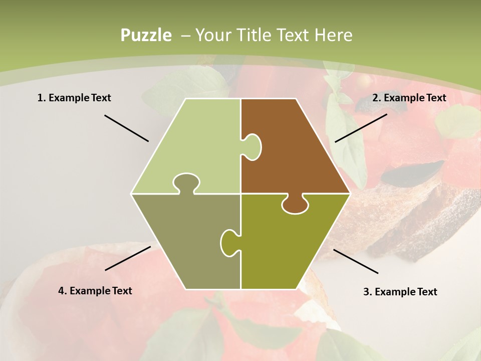 Bruschettas Fromage Mozzarella PowerPoint Template