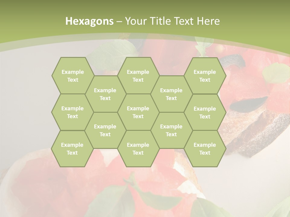 Bruschettas Fromage Mozzarella PowerPoint Template