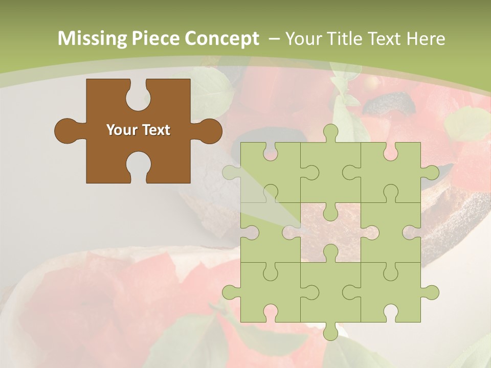 Bruschettas Fromage Mozzarella PowerPoint Template