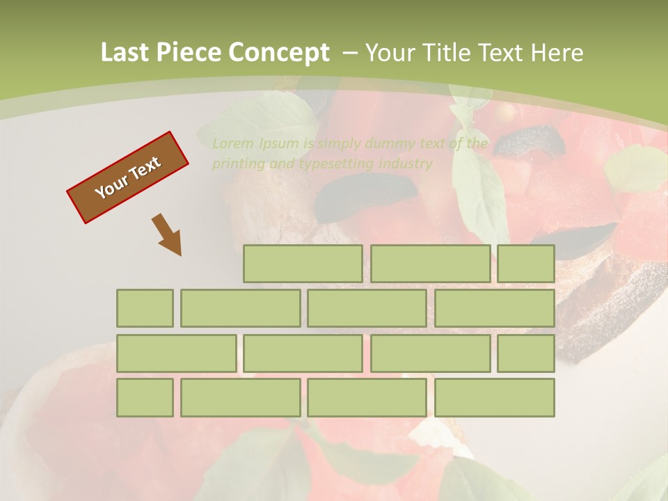 Bruschettas Fromage Mozzarella PowerPoint Template